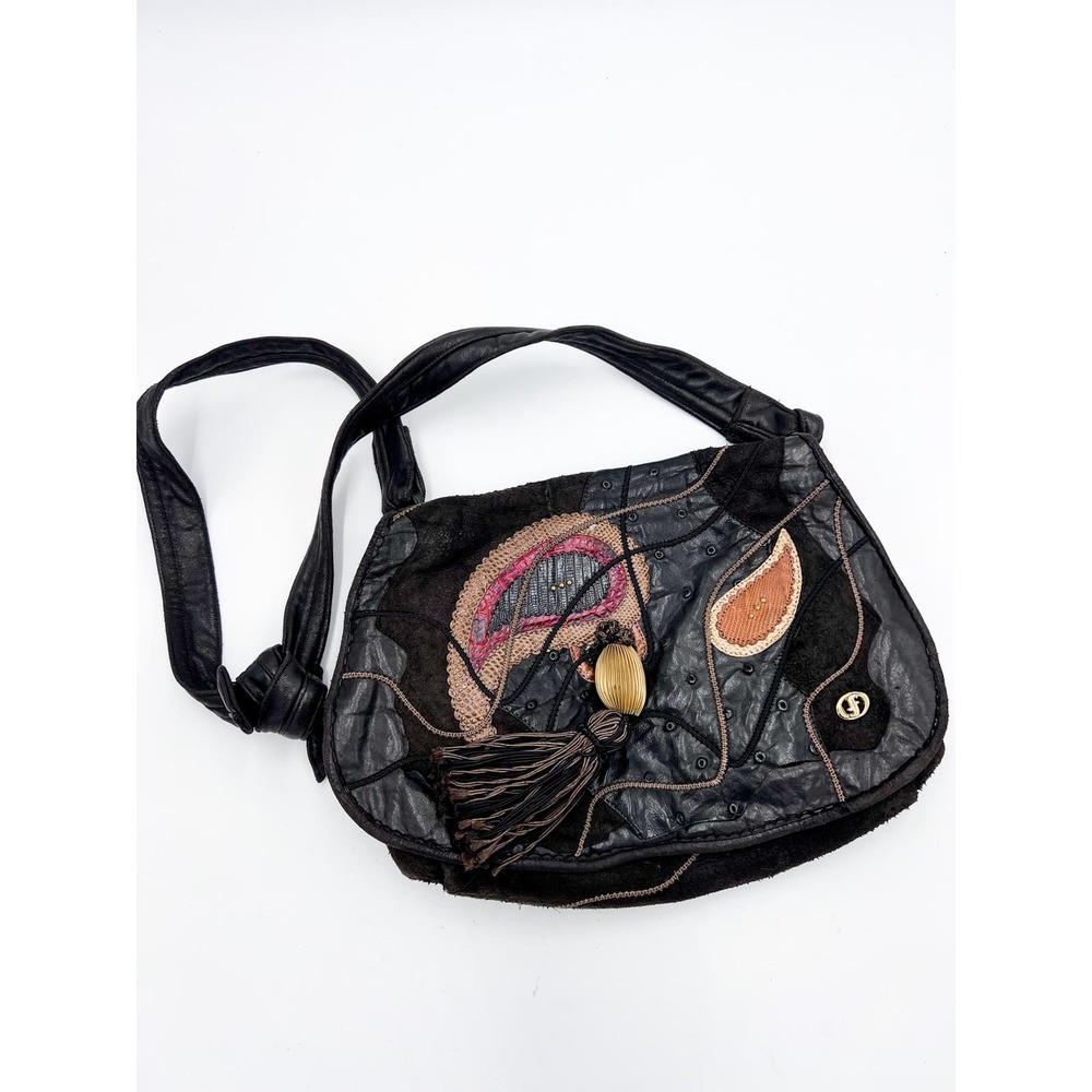 Carlo Fiori Leather Purse w/ Tassel